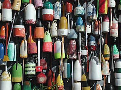 Cape Cod lobster buoys