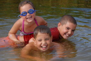 kids at a cape cod beach in Brewster