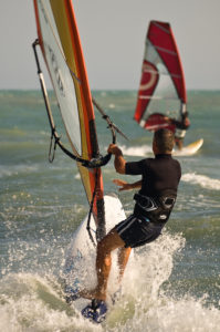 Windsurfing Old silver beach